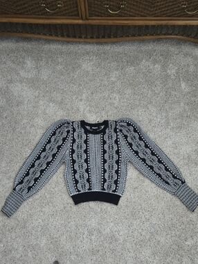 Desigual Black & White Sweater, Never Worn